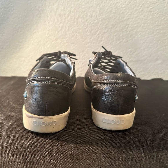 Women's Cloud Aika Footwear 37 (US 6)Brushed Black Leather made in Portugal - Picture 3 of 10